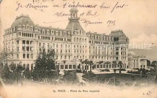 AK / Ansichtskarte Nice_Alpes_Maritimes Hotel du Parc Imperial Nice_Alpes_Maritimes