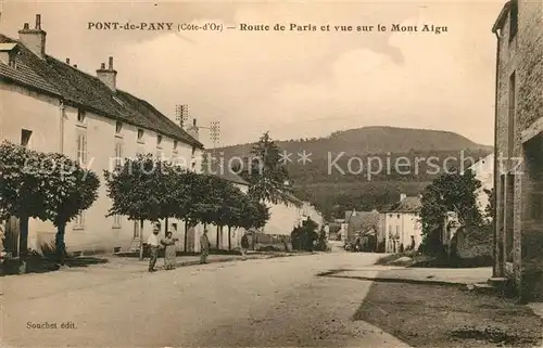AK / Ansichtskarte Pont de Pany Route de Paris vue sur le Mont Aigu Pont de Pany
