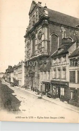 AK / Ansichtskarte Aire sur la Lys Eglise Saint Jacques Aire sur la Lys