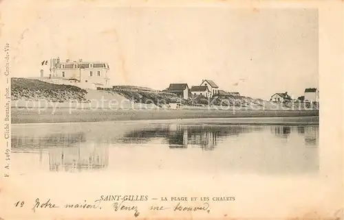 AK / Ansichtskarte Saint Gilles Croix de Vie_Vendee Plage les Chalets Saint Gilles Croix de Vie