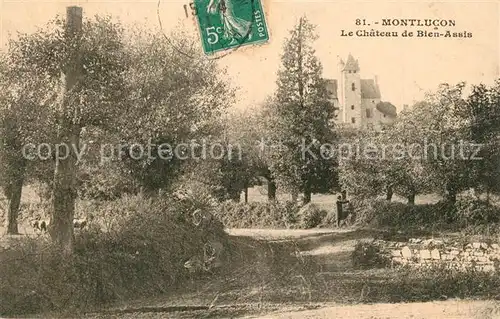 AK / Ansichtskarte Montlucon Chateau de Bien Assis Montlucon