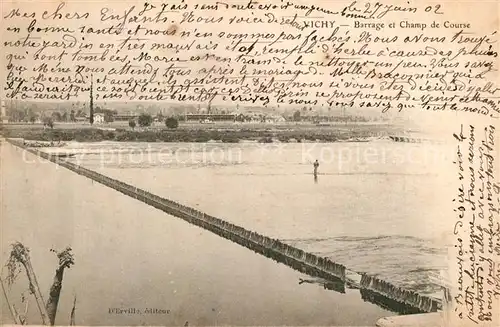 AK / Ansichtskarte Vichy_Allier Barrage Champ de Course Vichy Allier