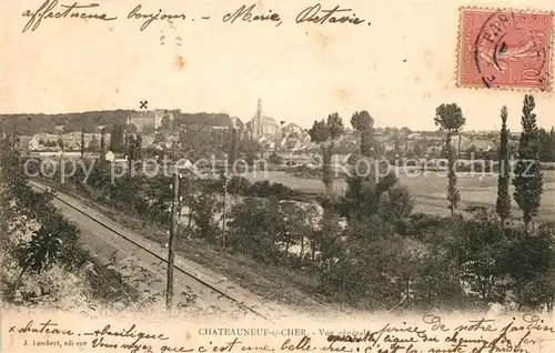 AK / Ansichtskarte Chateauneuf sur Cher Panorama Chateauneuf sur Cher