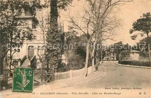 AK / Ansichtskarte Arcachon_Gironde Villa Giroflee Allee du Moulin Rouge Arcachon Gironde