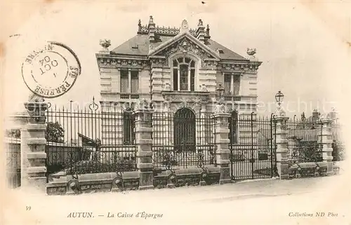 AK / Ansichtskarte Autun La Caisse d Espargne Autun