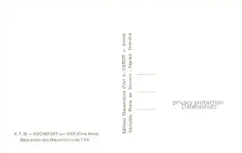 AK / Ansichtskarte Rochefort_sur_Mer Base ecole des Mecaniciens de l Air Rochefort_sur_Mer
