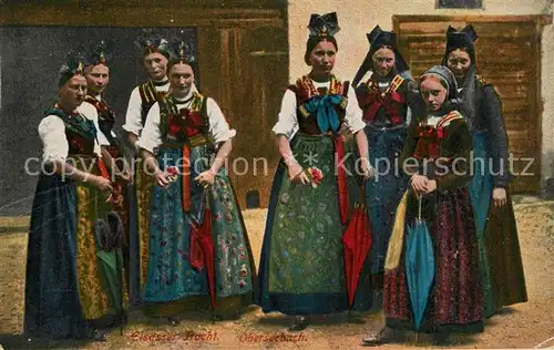 AK / Ansichtskarte Oberseebach_Bas Rhin Elsaesser Trachten Oberseebach Bas Rhin