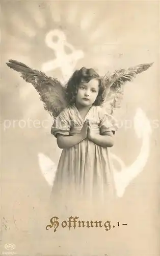 AK / Ansichtskarte Foto_EAS_Nr. 3605 3 Kind Engel Hoffnung Anker Foto_EAS_Nr.