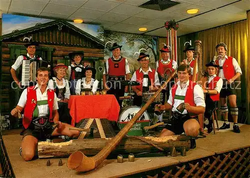 AK / Ansichtskarte Musikanten Tiroler Alpenb?hne Geschwister Gundolf Innsbruck Alphorn  