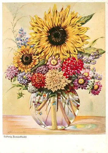 AK / Ansichtskarte Verlag_Wiechmann_Nr. 7920 Ludwig Frauenknecht Blumen Sonnenblume  