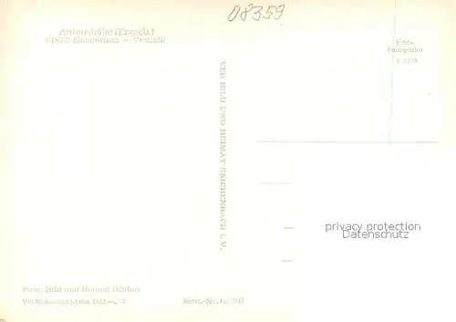 AK / Ansichtskarte Antonshoehe_Breitenbrunn FDGB Sanatorium Vestibuel Antonshoehe Breitenbrunn