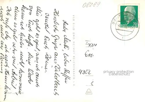 AK / Ansichtskarte Schneeberg_Erzgebirge Teilansicht mit Kirche Haus der Einheit Filzteich Schneeberg Erzgebirge