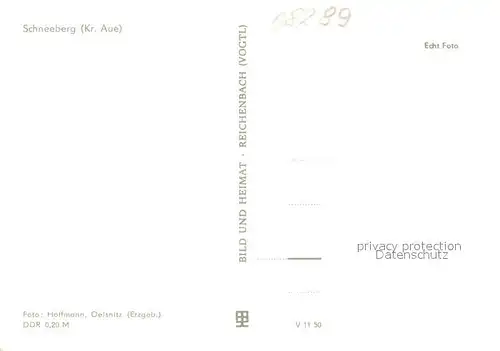 AK / Ansichtskarte Schneeberg_Erzgebirge Ansicht mit Kirche Schneeberg Erzgebirge