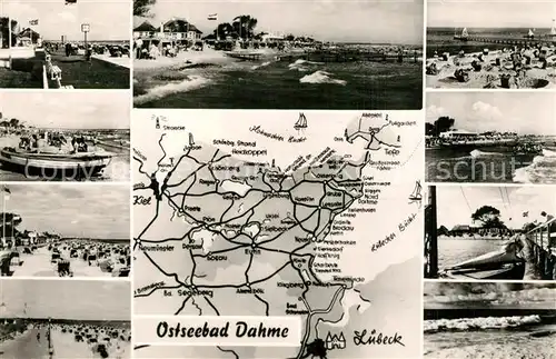 AK / Ansichtskarte Dahme_Ostseebad_Holstein Strandpartien Karte 