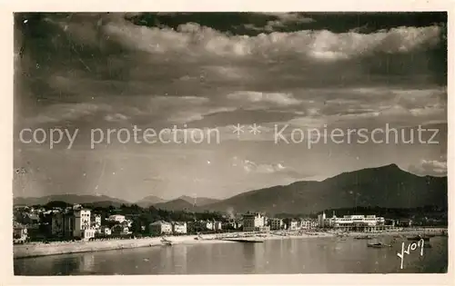 AK / Ansichtskarte Saint Jean de Luz La plage et massif de la Rhune Saint Jean de Luz