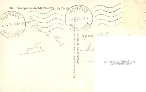 AK / Ansichtskarte Monaco Le Palais Monaco