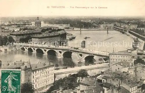 AK / Ansichtskarte Toulouse_Haute Garonne Vue panoramique sur la Garonne Toulouse Haute Garonne