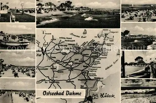 AK / Ansichtskarte Dahme_Ostseebad_Holstein Strandpartien Karte 