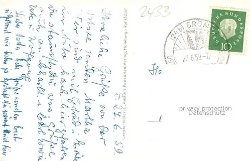 AK / Ansichtskarte Groemitz_Ostseebad Strandpartien Seebruecke Steilufer Groemitz_Ostseebad