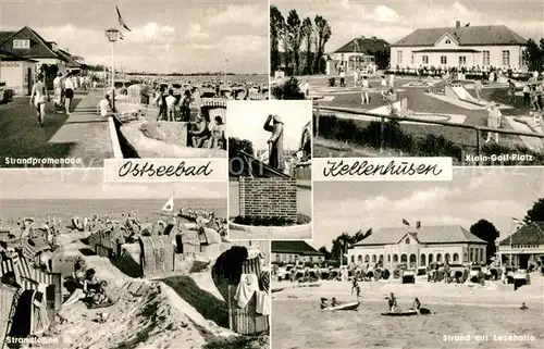 AK / Ansichtskarte Kellenhusen_Ostseebad Strandpromenade Minigolfanlage Strandleben Lesehalle Kellenhusen_Ostseebad