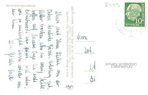 AK / Ansichtskarte Scharbeutz_Ostseebad Fliegeraufnahme Scharbeutz_Ostseebad