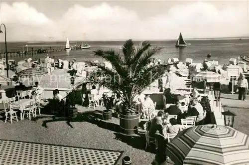 AK / Ansichtskarte Groemitz_Ostseebad Terrasse Groemitz_Ostseebad