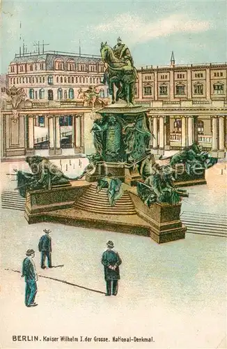 AK / Ansichtskarte Berlin Kaiser Wilhelm I der Grosse Nationaldenkmal Berlin