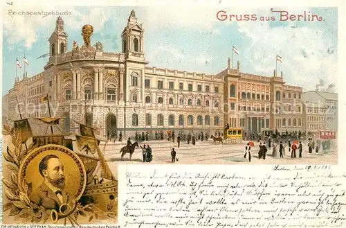 AK / Ansichtskarte Berlin Reichspostgebaeude Berlin