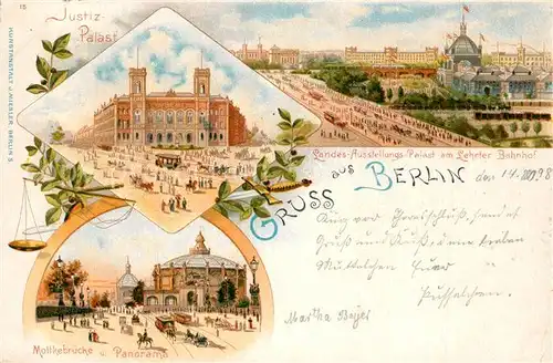 AK / Ansichtskarte Berlin Landes Ausstellungsgelaende Lehrter Bahnhof Moltkebruecke Berlin