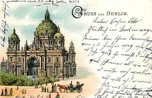 AK / Ansichtskarte Berlin Berlin Dom Rasdorf Lustgarten Berlin