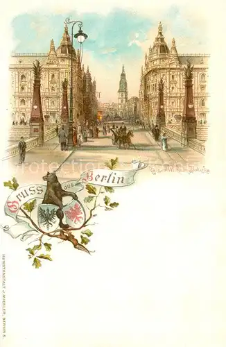 AK / Ansichtskarte Berlin Kaiser Wilhelm Bruecke Berlin