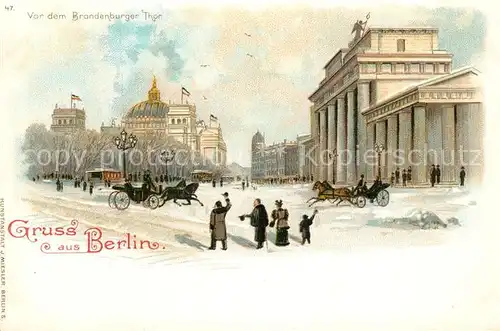 AK / Ansichtskarte Berlin Brandenburger Tor Berlin