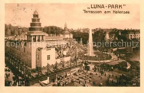 AK / Ansichtskarte Halensee_Berlin Luna Park Terrassen Halensee_Berlin