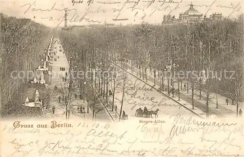 AK / Ansichtskarte Berlin Sieges Allee Berlin