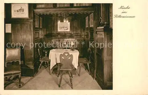 AK / Ansichtskarte Berlin Schwabenwirt Nische im Ritterzimmer Berlin