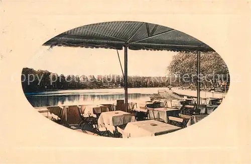 AK / Ansichtskarte Schlachtensee Alte Fischerhuette Terrasse Schlachtensee