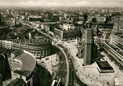 AK / Ansichtskarte Berlin Blick vom Europa Center auf Kurfuerstendamm Berlin