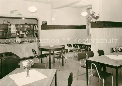 AK / Ansichtskarte Mosbach_Thueringen Konsumgaststaette Klosterhof Gastraum Mosbach Thueringen