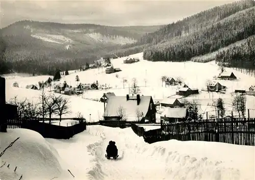 AK / Ansichtskarte Rittersgruen Panorama Wintersportplatz Rittersgruen