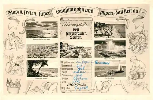 AK / Ansichtskarte Scharbeutz_Ostseebad Strandpartien Abendstimmung Scharbeutz_Ostseebad