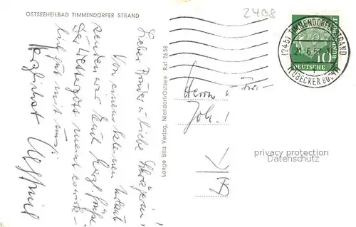 AK / Ansichtskarte Timmendorfer_Strand Strandpartie Timmendorfer_Strand