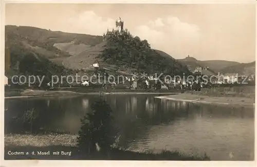 AK / Ansichtskarte Cochem_Mosel mit Burg Cochem Mosel