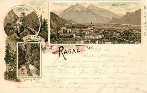 AK / Ansichtskarte Ragaz_Bad Bad Pfaeffers Taminaschlucht Ragazbaeder Ragaz_Bad