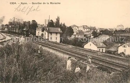 AK / Ansichtskarte Nyon_VD Quartier de la Morache Nyon_VD