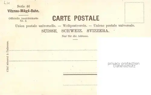AK / Ansichtskarte Vitznau Rigibahn Bahnhof Vitznau