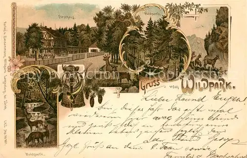 AK / Ansichtskarte Kilchberg_ZH Wildpark Forsthaus Kilchberg ZH