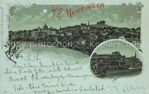 AK / Ansichtskarte Menzingen_Zug Panorama Mondschein Menzingen Zug
