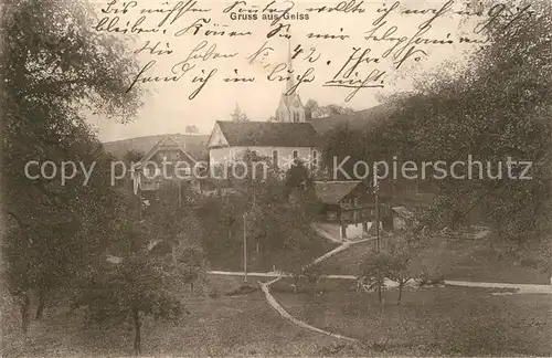 AK / Ansichtskarte Geiss_LU Kirche Panorama Geiss_LU