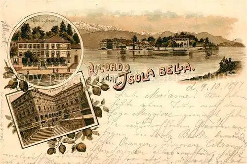 AK / Ansichtskarte Ricordo Panorama Hotel du Dauphin Palazzo Borromeo Ricordo