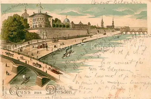 AK / Ansichtskarte Dresden Koenigliches Belvedere Dresden